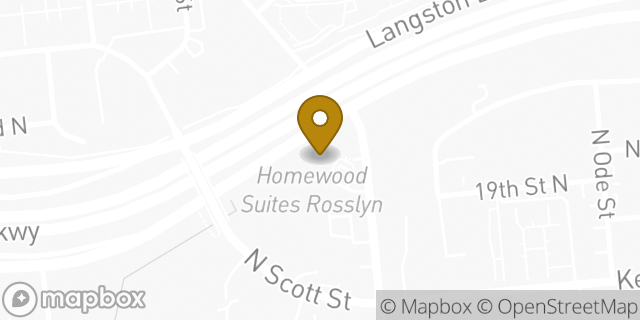 Map showing the location of Amazon Locker - Neck in Arlington, VA 22209