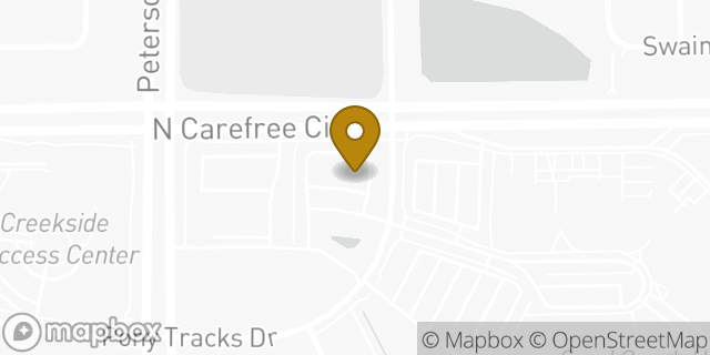 Map showing the location of Starbucks in Colorado Springs, CO 80922