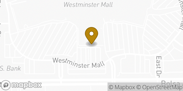 Map showing the location of Starbucks in Westminster, CA 92683