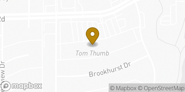 Map showing the location of Tom Thumb in Richardson, TX 75080