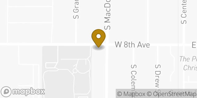 Map showing the location of Amazon Locker - Hanagita in Mesa, AZ 85210