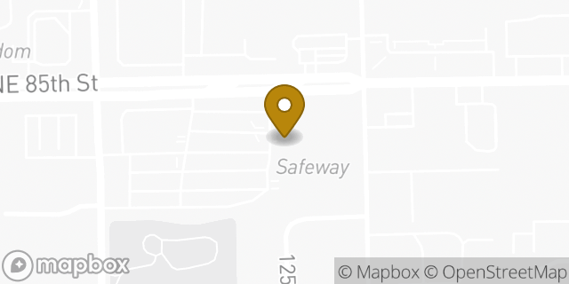 Map showing the location of Amazon Locker - Medellin in Kirkland, WA 98033