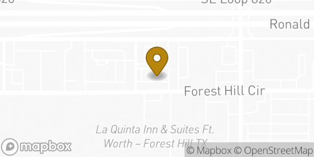 Map showing the location of Sonic Drive In in Forest Hill, TX 76140