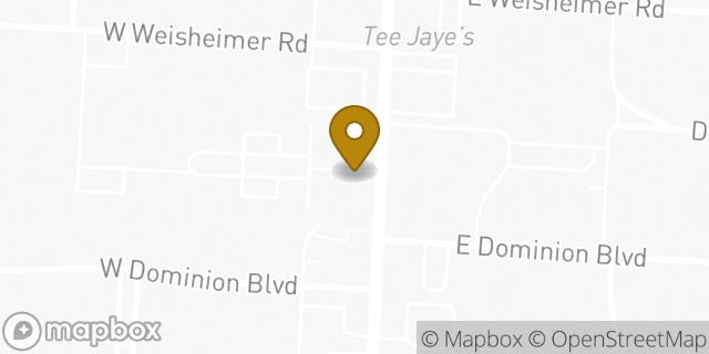 Map showing the location of Chipotle Mexican Grill in Columbus, OH 43214