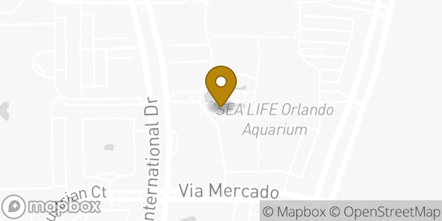 Map showing the location of Starbucks in Orlando, FL 32819