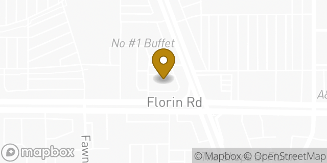Map showing the location of Bank of America in Sacramento, CA 95823