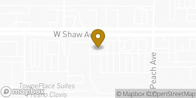 Map showing the location of Bank Of America in Clovis, CA 93612