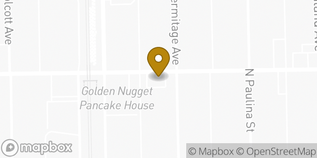 Map showing the location of Baskin-Robbins in Chicago, IL 60640