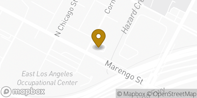 Map showing the location of Starbucks in Los Angeles, CA 90033