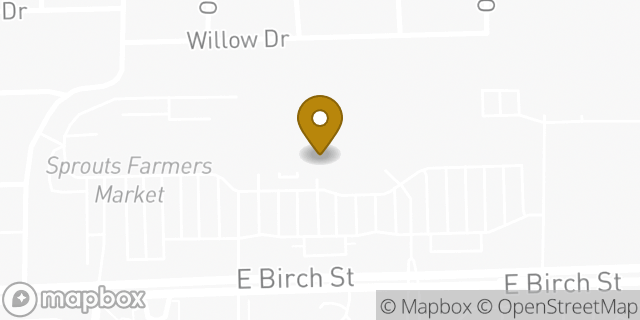 Map showing the location of Target Optical in Brea, CA 92821
