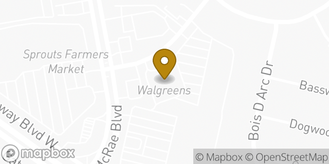 Map showing the location of Walgreens in El Paso, TX
