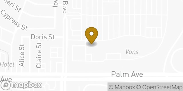 Map showing the location of Starbucks in San Diego, CA 92154