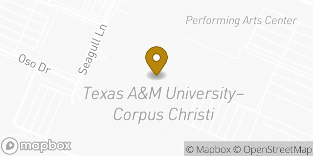 Map showing the location of Starbucks in Corpus Christi, TX 78412