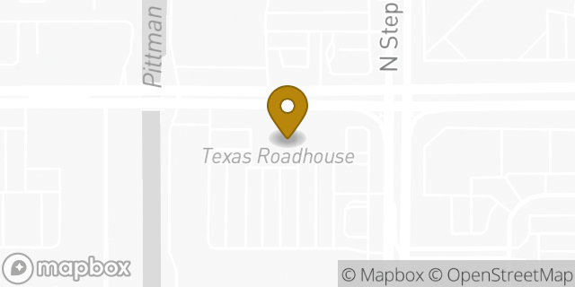 Map showing the location of Texas Roadhouse in Henderson, NV 89014