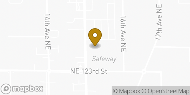 Map showing the location of Starbucks in Seattle, WA 98125