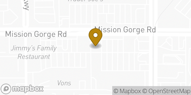 Map showing the location of Bank of America in Santee, CA 92071