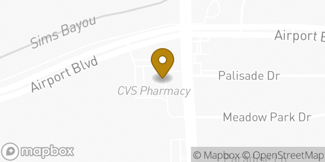 Map showing the location of CVS Pharmacy in Houston, TX 77047