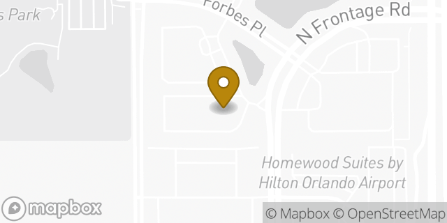 Map showing the location of La Quinta Inn and Suites Orlando Airport North in Orlando, FL 32812