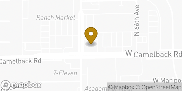 Map showing the location of Coinme in Glendale, AZ 85301