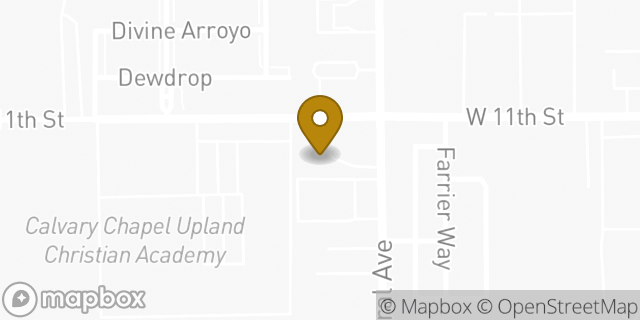 Map showing the location of Amazon Locker - Decima in Upland, CA 91786