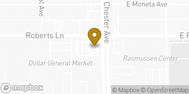 Map showing the location of McDonald's in Bakersfield, CA 93308