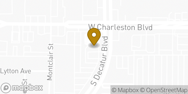 Map showing the location of Bank of America in Las Vegas, NV 89146