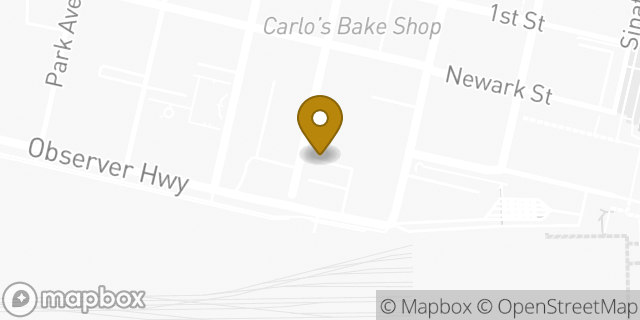 Map showing the location of CVS Beauty in Hoboken, NJ 07030