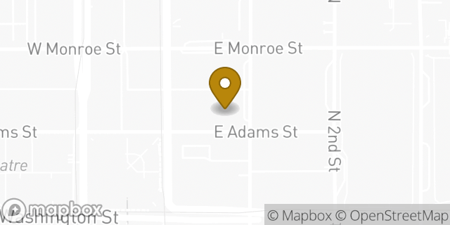 Map showing the location of Renaissance Hotels in Phoenix, AZ 85004