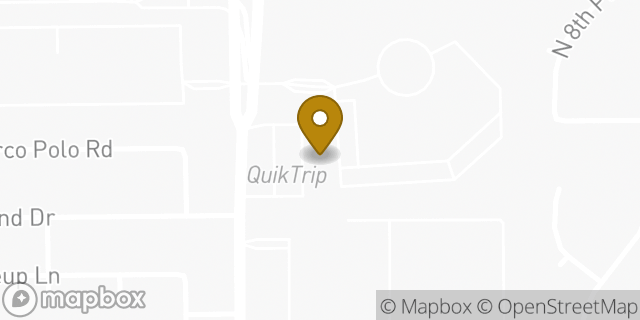 Map showing the location of QuikTrip Store #426 19815 N 7th St in Phoenix, AZ 85024