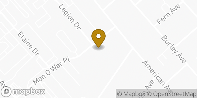 Map showing the location of American Legion Post 8 in Lexington, KY 40504