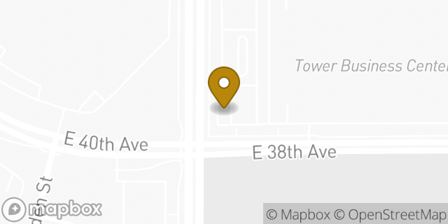 Map showing the location of ATM 7ELEVEN-FCTI in Aurora, CO
