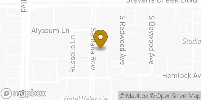 Map showing the location of Lululemon in San Jose, CA 95128