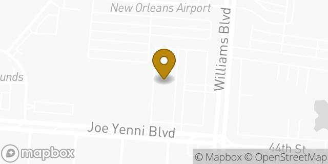 Map showing the location of Planet Fitness in Kenner, LA 70065