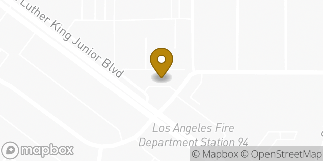 Map showing the location of 7-Eleven in Los Angeles, CA 90016