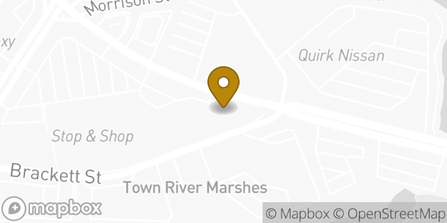 Map showing the location of Dunkin' in Quincy, MA 02169