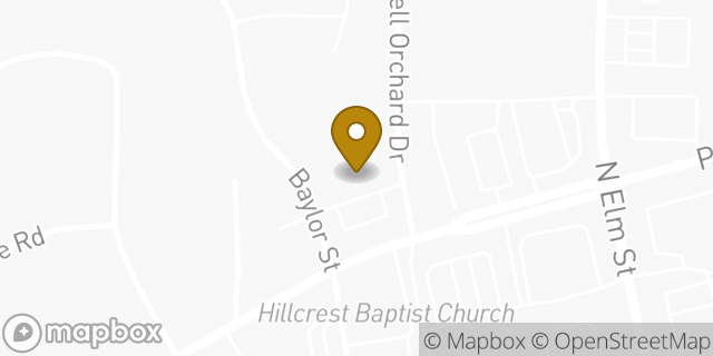 Map showing the location of New Irving Park KinderCare in Greensboro, NC 27455