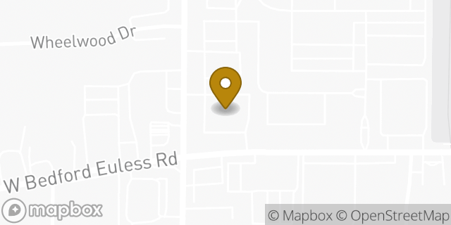 Map showing the location of ATM Walgreens in Hurst, TX