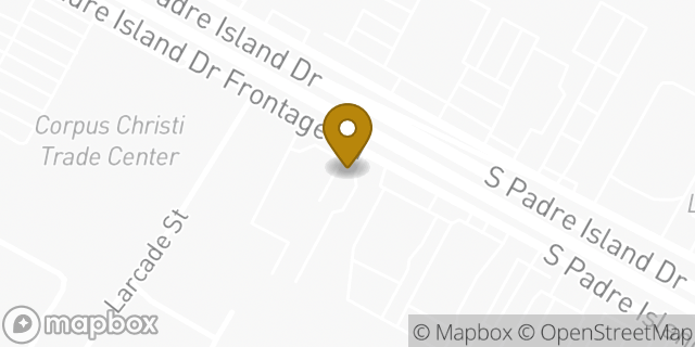 Map showing the location of Enterprise Rent-A-Car in Corpus Christi, TX 78415