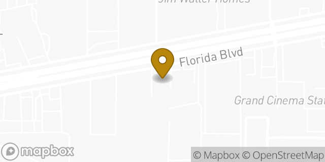 Map showing the location of AutoZone in Baton Rouge, LA 70815