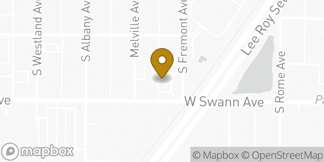 Map showing the location of Fifth Third Bank in Tampa, FL 33606