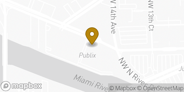 Map showing the location of Amazon Locker - Adagdak in Miami, FL 33125