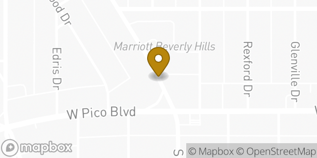 Map showing the location of Hertz in Los Angeles, CA 90035