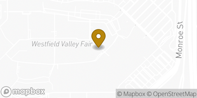 Map showing the location of Sunglass Hut in Santa Clara, CA 95050