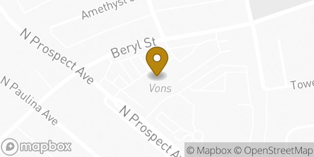 Map showing the location of Vons in Redondo Beach, CA 90277