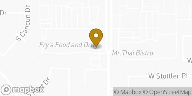 Map showing the location of The UPS Store in Gilbert, AZ 85233