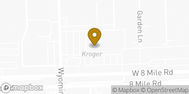 Map showing the location of Kroger in Ferndale, MI 48220
