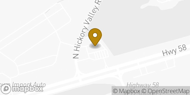 Map showing the location of Amazon Locker - Veranda in Chattanooga, TN 37416