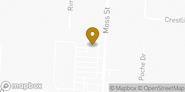 Map showing the location of AutoZone in Lafayette, LA 70507