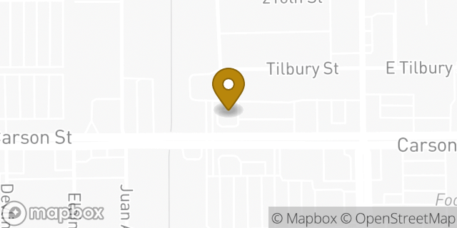 Map showing the location of Starbucks in Hawaiian Gardens, CA 90716