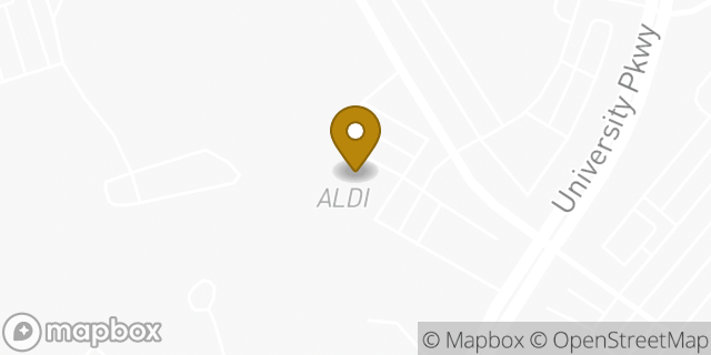Map showing the location of Aldi in Winston-Salem, NC 27105